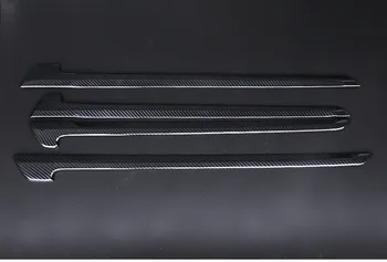 ABS Chrome/Oglekļa Šķiedras/Persiku koksnes graudu durvju iekšējais rāmis melns, panelis Car Styling Honda CRV CR-V 2017 2018 Piederumi