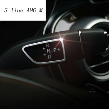Auto stils Tīrītājs Pārslēgšanas sviru Kruīza rāmis aptver rāmis uzlīmes Mercedes Benz E Klases W212 W213 auto Interjera Aksesuāri