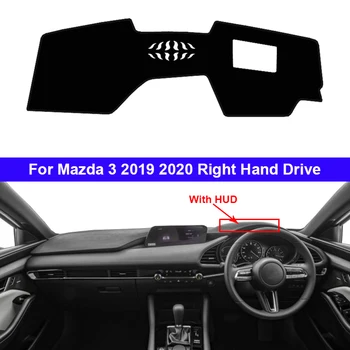 Automašīnas Paneļa Vāciņu Priekš Mazda 3 Mazda3 2019 2020 Dash Mat Pad Domuzīme Kuģa Segtu Paklāju Auto Saules Ēnā DashMat Anti-UV Auto Stling