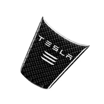 Oglekļa Šķiedras 1pc Stils Automašīnas Stūres Rata Apdare Segtu Sportiskā Modifikācija ar Uzlīmi Piederumi Tesla Model 3
