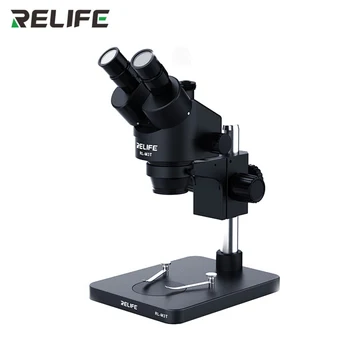 RELIFE Trinokulara Stereo Mikroskopu 0.7-4.5 X Nepārtrauktu Tālummaiņas Mikroskopa Ar Kameru Tālrunis PCB Elektroniskās Ierīces Remonts RL-M3