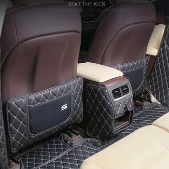 Tonlinker uz lietu kategorijas Uzlīme Par LEXUS 2016 RX NX-S Car styling 1/2 Gab PU Ādas Aizmugurējā Sēdekļa Anti-dirty Spilventiņu uz lietu kategorijas Uzlīme