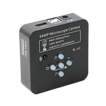 Vienlaicīgi-fokusa 3.5-90X Trinokulara Stereo Mikroskopu 34MP HDMI Mikroskopa Kamera Vienu Roku Grozāms Balstenis Remonts Darbs Mat