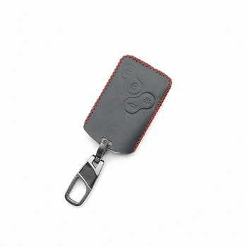 Īstas Ādas Automašīnas Atslēga Vāciņu, Smart Key Gadījumā Renault Clio Logan Megane 2 3 Koleos Scenic Kartes Atslēga Soma 4 Pogas Taustiņu Shell